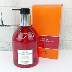 【 HERMES 】B 222 A-1 未使用 300ml Eau de rhubarbe ecarlate エルメス オー ドゥ ルバーブ エカルラット ハンド＆ボディ クレンジングジェル 洗浄料 スキンケア 美容
