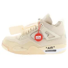 NIKE (ナイキ) ×OFF-WHITE WMNS AIR JORDAN 4 SP SAIL オフホワイト ウィメンズ エアジョーダン4 SP スニーカー セイル アイボリー US8/25.0cm CV9388-100