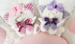 わんちゃん乗せたくまさん／パープル❤︎おすわりぬい服 着ぐるみ ちびぐるみにとたん わんちゃん乗せたくまさん／パープル︎おすわりぬい服 着ぐるみ