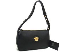 VERSUS VERSACE】ミニボストンバッグ 黒 ライオン 顔 レディース 