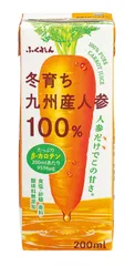 ふくれん 冬育ち九州産人参100%ジュース 200ml×24本