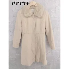 ■ ◎ PROPORTION BODY DRESSING プロポーションボディドレッシング ファー 長袖 コート サイズ2 ベージュ レディース  【中古】 【1002801791858】