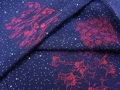 平和屋-こころ店■上質な小紋 飛鳥花文 着丈159cm 裄丈65cm 正絹 逸品 未使用 B-ph6835