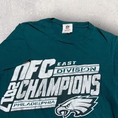 US古着 NFL アメフト Football フィラデルフィア イーグルス NFC 2017 Tシャツ S グリーン