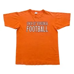 70s チャンピオン VIRGINIA バータグ カレッジ ヴィンテージTシャツ 橙 CHAMPION サイズM 古着 BD0024