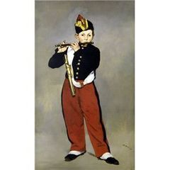 B*t様 クロードマネ「笛を吹く少年」模写　油彩 B*t様 クロードマネ「笛を吹く少年」模写 油彩 - メルカリ