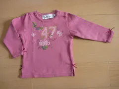 baby Dior ベイビーディオール 子供服 長袖 Ｔシャツ ロンt トップス ピンク 3M 約 60cm ★4 キッズ ベビー 【中古】 ユーズド 女の子 女児 ガールズ USED アウトレット 古着 子ども服 こども服 子どものサムネイル