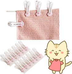DearJapan 洗濯バサミ おしゃれ かわいい 洗濯ばさみ 12個入り 便利な使い方 おむつ替え(猫の手)