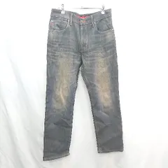 ◇ Θ EDWIN ワイルドファイア 防寒 ストレートデニム サイズ32 ダークブルー系 レッド メンズ E  【1503050048422】