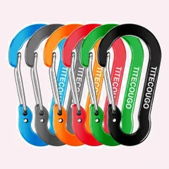 【特価商品】カラビナ おしゃれ アルミ ひょうたん形 Dリング キーチェーン カラビナ スナップ アキャンプキーホルダー 釣り 登山 アウトドア活動 ハイキング キャンプ 旅行 6色