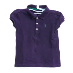 ラルフローレン ポロシャツ 半袖 コットン100% ブランド トップス ベビー 女の子用 24Mサイズ パープル RALPH LAUREN 【中古】