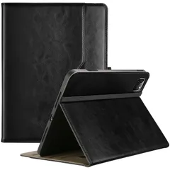 【新品】 ProCase iPad Pro 11インチ ケース M5 /M4 2025/2024年発売 第6/5世代 専用 (A2836 A2837 A3006) PUカバー ペンホルダー付き スタンド機能 ビンテージデザイン 書類やカード用ポケット付き  0