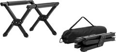 【人気商品】耐荷重125kg 安定性アップ クーラーボックス保冷延長 折り畳み式 アルミフレーム クーラースタンド 収納ケースあり キャンプ Foxdeban アウトドア