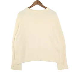 Spick and Span スピック＆スパン 秋冬 ニット★ セーター クルーネック リブニット Sz.F レディース 白