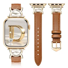 【迅速発送】Pleixiu Apple Watch バンド レザー アップルウォッチ バンドレディース38mm 40mm 41mm 42mm 44mm 45mm 46mm 49mm柔らかい キラキラ交換ベルトツール不要 iWatch Series 10 9 S