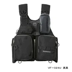 SHIMANO XEF0 フィッシングベスト 黒 SHIMANO XEFO フィッシングフローティングベスト
