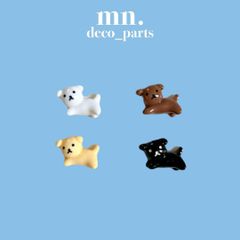 【1つ25円】各3点★デコレーションパーツ　犬　いぬ　小さめ　ハンドメイド資材