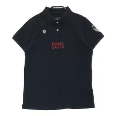 サイズ：0 PEARLY GATES パーリーゲイツ 2022年モデル 半袖ポロシャツ  ブラック系 [240101310360]# ゴルフウェア レディース ストスト