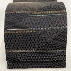 未使用 京の名工 中村桂一 螺鈿輪奈織 星の物語 菱取籠目文 袋帯