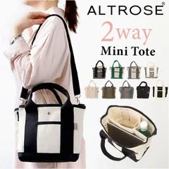 ☆ ALTROSE アルトローズ 2WAYミニトート アルトローズ トートバッグ 250043 ALTROSE キャンバス トートバック 仕切り付き 2way ショルダー バッグ バック ミニトートバッグ レディース 斜めがけ 小さめ おしゃれ シンプル 無地