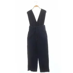 マカフィー MACPHEE トゥモローランド コットンデニム 2-wayコンビネゾン ジーンズ パンツ センタープレス ストレート 34 S 紺 ネイビー 12-06-12-06339 /AT ■OS