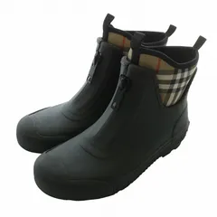 バーバリー Burberry Flinton レインブーツ サイズ36 23cm Burberry Kids Flinton Check Waterproof Rain Boots EU 26/US