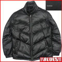 Licorice リコリス ダウンジャケット M レザー 羊革 ラムレザー 黒 ブラック 本革 メンズ 本皮 コート レザーダウン_サイズM一覧←SEULB屋着古← TY4018