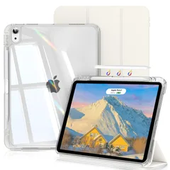 特価商品 SQBEBS iPad Air 11インチ (M2/M3) ケース 2025/2024 iPad Air 第5世代/第4世代 ケース 分離式 2022/2020 10.9インチ 透明 背面 着脱式 カバー Apple Pencil Pro/USB-C
