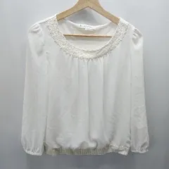 ◇ 組曲 クミキョク 長袖 ブラウス サイズ2 アイボリー レディース E  【1404240008311】