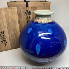 再値下げ】清水焼 花瓶 片山 辰之助作 元箱付 たち吉 和陶器 骨董