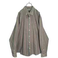 90-00s Eddie Bauer L/S multicolored design stripe shirt