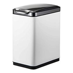 ゴミ箱 20リットル 白 ホワイト スタイリッシュ フタ付き 高級 EKO 【toh-6951800656741】