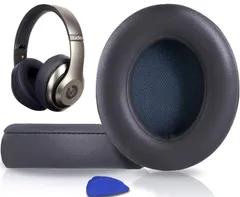 SoloWIT イヤーパッド イヤークッション Beats Studio3 ＆ Studio2 Wired/Wireless ワイヤレスヘッドホン 用 交換パッド A1914/B0500/B0501 用 ヘッドセットパッド 遮音 メモリフォーム (シャドーグレ