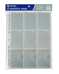 リフィル 50枚セット 9 ポケット シート  227mm × 288mm トレーディングカード カードゲーム 収納 A4 サイズ 人気 保護 大容量 TCG 防水 UVカット カードシート クリア ファイル リフィル 収納 ポケモンカード ポケカ 遊戯王