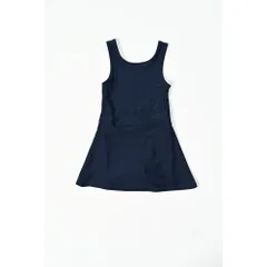 ☆ ネイビー ☆ 150cm ☆ スクール水着 セパレート チュニックワンピース スクール水着 ワンピース 水着 チュニック スイムウェア 女の子 女児 キッズ ジュニア ノースリーブ ネイビー 紺 シンプル 無地 HW8268 定番 スポーツ アウトドア