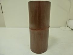 作家物・陶印あり】常滑焼 筒花入 観世水紋 花瓶 花器 寸胴 華道具 