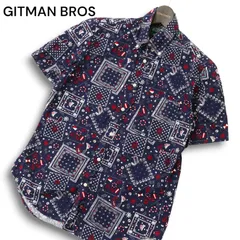 GITMAN BROTHERS◆半袖シャツ/-/コットン/IVO ギットマンヴィンテージ GITMAN VINTAGE INDIGO BANDANA