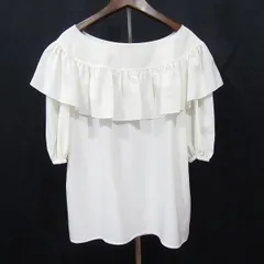 #snc イヴサンローラン Yves Saint Laurent シャツ・ブラウス M 白 ヴィンテージ フリル レディース [932881]