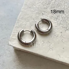 ステンレス ワンタッチフープピアス 18mm