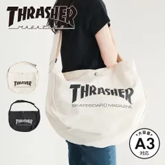 【新品】 ショルダーバッグ メンズ ブランド ロゴ プリント ニュースペーパーバッグ 斜めがけ かっこいい バッグ レディース 旅行バッグ キャンバス かばん 鞄 メンズバッグ アメカジ おしゃれ スラッシャー THRASHER r1926