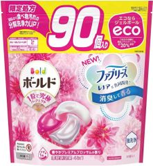 ボールド ファブリーズ レノアと共同開発 【限定処方で洗浄力UP】ジェルボール 4D 大容量 プレミアムブロッサム 洗濯洗剤 つめかえ用 90個入り