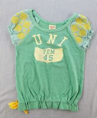 デニムダンガリー DENIM DUNGAREE 半袖Tシャツ 110cm 子供服 中古
