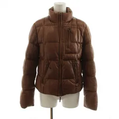 ラルフローレン RALPH LAUREN ダウンジャケット レザージャケット 羊革 ラムレザー 9 M 茶 ブラウン ■GY18 /MWのサムネイル