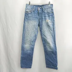 ◇ Θ Levi's リーバイス ダメージ加工 501 デニムパンツ ジーンズ サイズW25 L27 ブルー レディース E  【1501160007926】