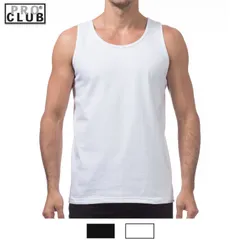 【新品】 プロクラブ PRO CLUB【ヘビーウェイト】6.5OZ タンクトップ Heavy Weight TankTop:111 【size S～XL】【ホワイト、ブラック】【送料無料】