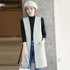 ☆ グレー ☆ Lサイズ ☆ ロングベスト レディース pk635 ジレ ベスト レディース ロングベスト ロング丈 グレー? ブラック? ジレンチ トレンチベスト ロングジレ カーディガン カーデ 羽織 テーラード 大きいサイズ 無地 カジュアル アウター