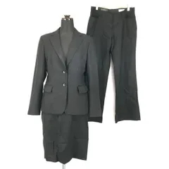 KANSAI FORL Collection★3点/スカート＆パンツ/背抜きスーツセットアップ【サイズ11AR/レディースL/黒/ブラック】フォーマル◆BG890 #-20t