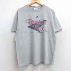 XL/古着 アディダス adidas 半袖 ビンテージ Tシャツ メンズ 00s MLB ボストンレッドソックス クルーネック グレー 霜降り メジャーリーグ 