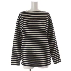 セントジェームス SAINT JAMES ボーダー バスクシャツ 長袖 プルオーバー US36 S 黒 ブラック 白 ホワイト /SY ■OS