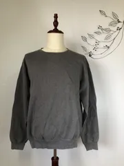 fruits of the loom メンズ スウェット L グレー 無地 【c0013】